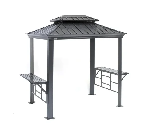 "Aluminium Pavillon Messina BBQ - mit Hard-Top image"