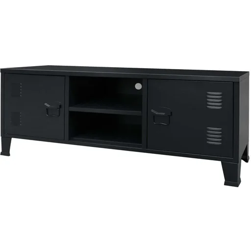 "Tv-Schrank Industriestil 120x35x48 cm Metall schwarz image"