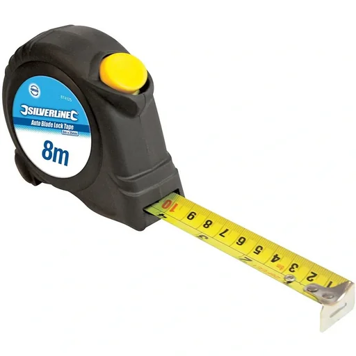 "Selbstsicherndes Maßband Display-Box 24 Stück, 8 m x 25 mm image"