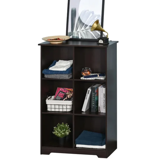 "Würfelschrank mit 6 Fächern, kaffeefarben image"