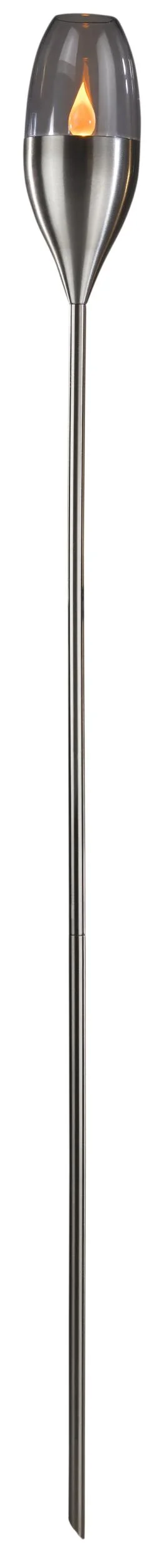 Solar Garten Stableuchte mit flackernder bernsteinfarbender LED, zusammensteckbar