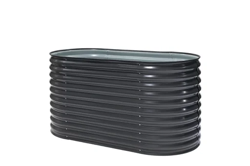 "Metall Hochbeet Oval anthr. 160 x 80 x 82 cm image"