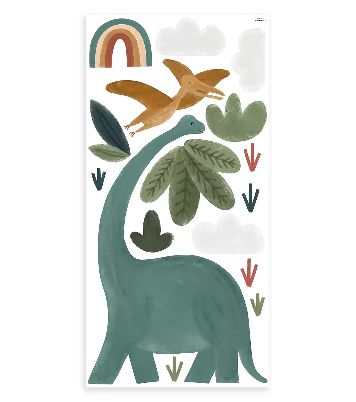 "Lilipinso Wandtattoo, Wandsticker kinderzimmer - SUNNY, Große Dinosaurier image"