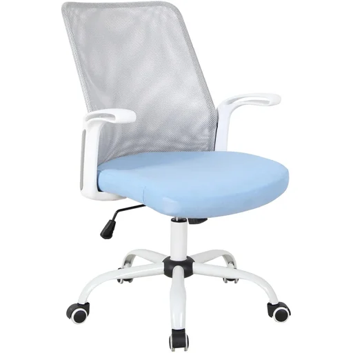 "Bürostuhl Computerstuhl Drehstuhl Schreibtischstuhl höhenverstellbar Kunststoff Blau 63 x 61 x 93 101 cm image"