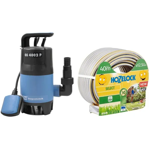 "Schmutzwasserpumpe GS 4002 P 7500 l/h + Gartenschlauch 40 M image"