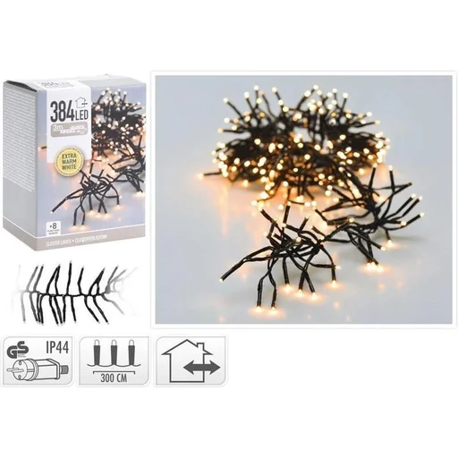 "Cluster-Beleuchtung 384LED - Warmweiß - 3m image"
