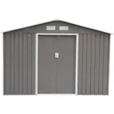 Metall Gerätehaus / Gartenschuppen 277 x 191x 192 cm, grau