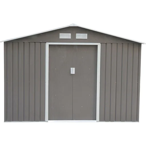 "Metall Gerätehaus / Gartenschuppen 277 x 191x 192 cm, grau image"