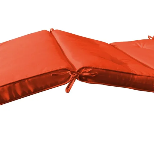 "Garten-Kissen für Liege mit Schlaufen - Orange - 196x55x5cm image"