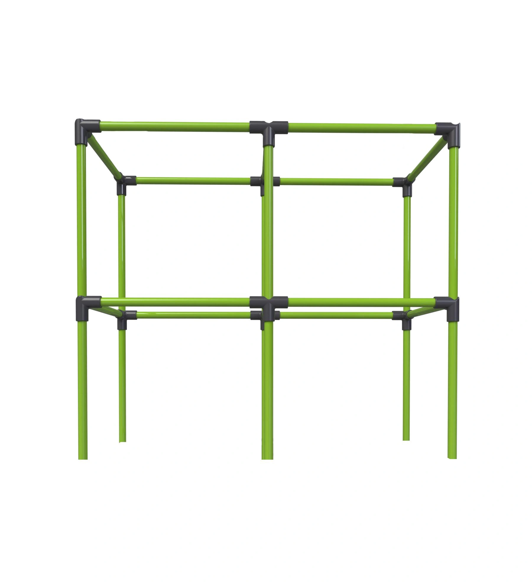 Erweiterungsset, Rankgerüst für 949797 Hochbeet „City Jungle Heidelberg“, Verlängerung, Kunststoff, Grün