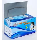 Mundmaske - 50 Stück - 175 x 90mm - Blaue Schrift IIR