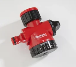 2-Wege Wasserhahn Adapter mit Schlauch- und Brausenauslass
