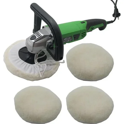 "Poliermaschine 1200W mit 3 Polierpads image"