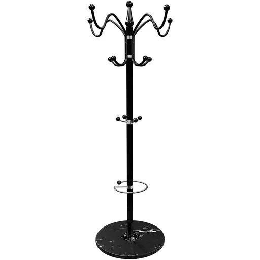 "Garderobe / Hutablage - gebogen - schwarz image"