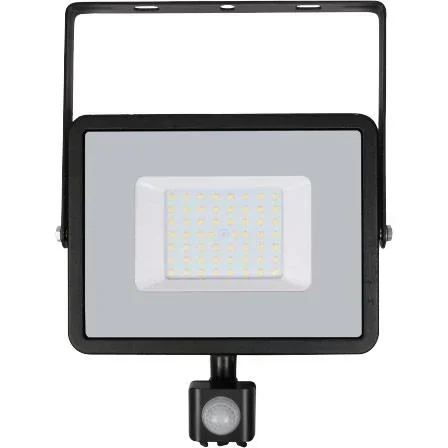 "VT-50-S-Z LED-Flutlicht mit Sensor - 50 W - 4000 Lumen - 4000K - schwarz image"