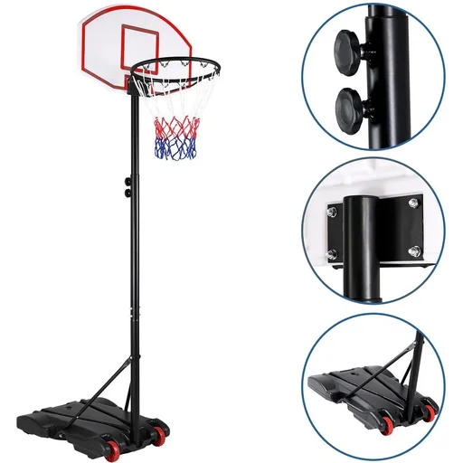 "NL Basketballständer in der Höhe verstellbar Ringhöhe von 179-209cm image"