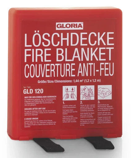 "Löschdecke GLD120- 1,2 m x 1,2 m in der Hardbox image"
