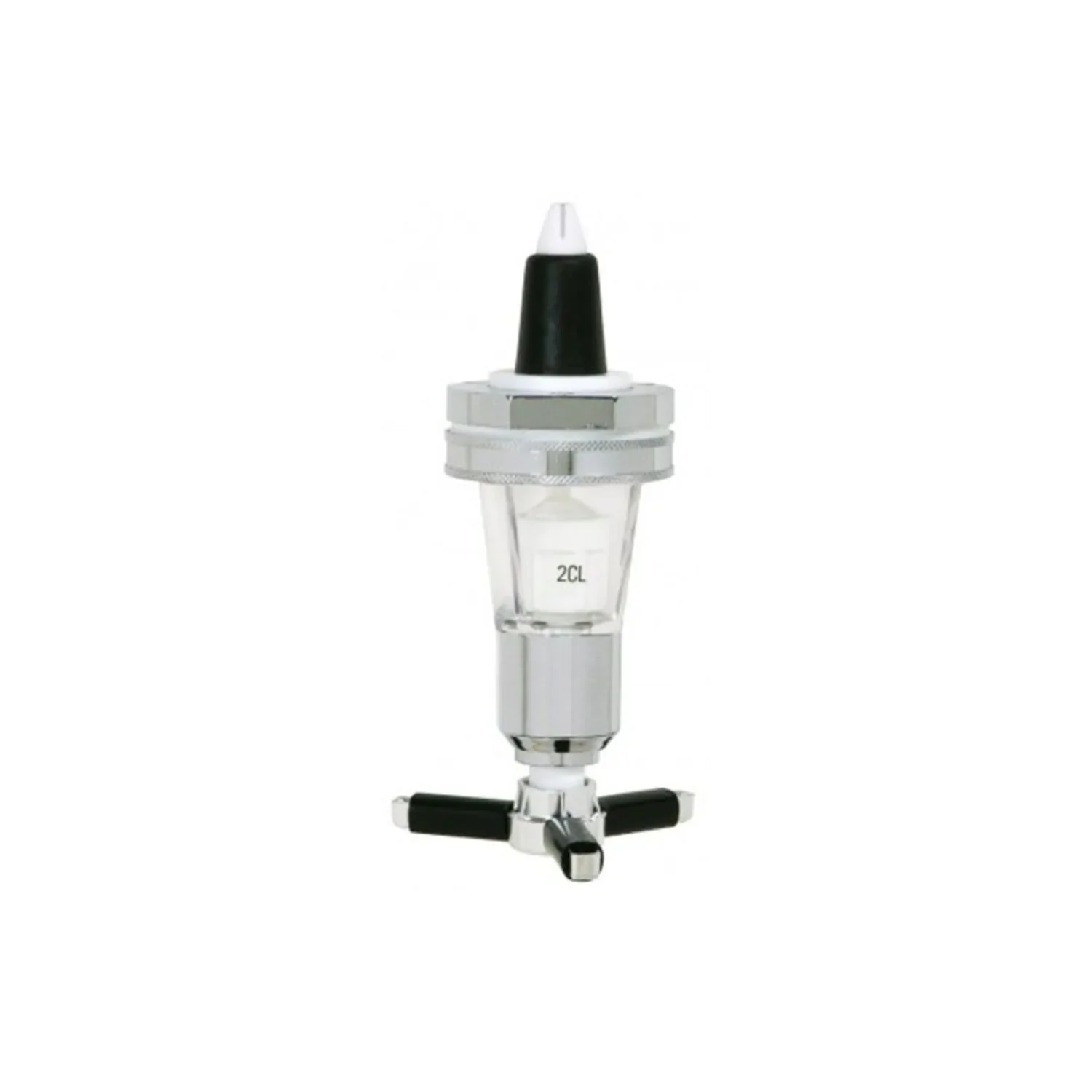 "Portionierer, Ausgießer Dosierer für 0,7 - 1,0 L Flaschen, silber, Ausschankmenge: 40 ml image"