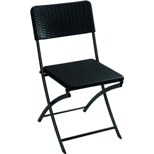 "klappstuhl - in rattan-optik image"