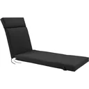 Liegematratze, Liegematratze, Liegematratze Garten, Bezug, Polyester, schwarz, 196 x 55 x 8 cm