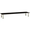 TV-Schrank 140x35x17 cm gehärtetes Glas schwarz