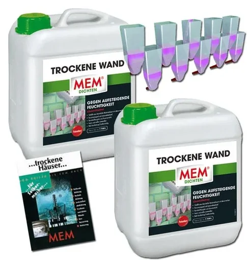 "Trockene Wand gegen aufsteigende Feuchtigkeit im Mauerwerk + Keller image"