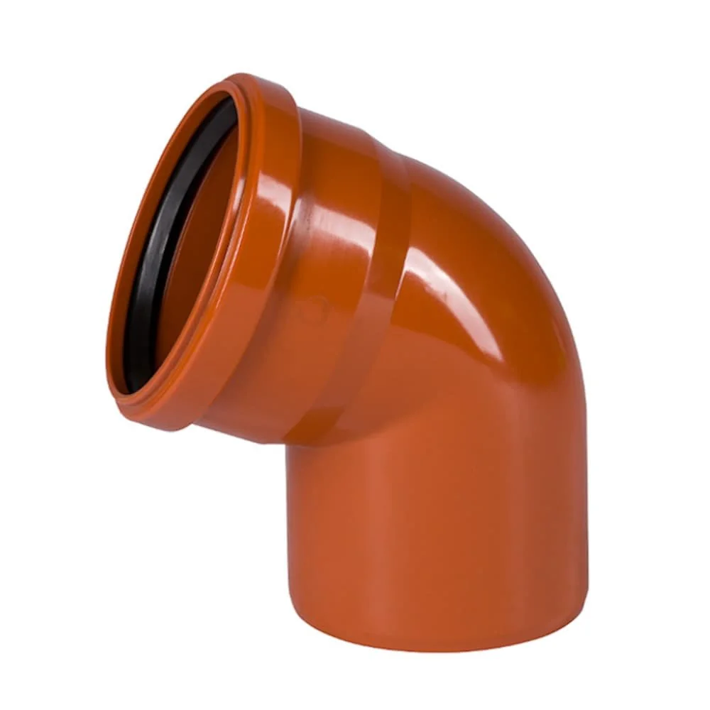 "KG Bogen DN 110, 67 Grad, Kanalgrundbogen PVC image"