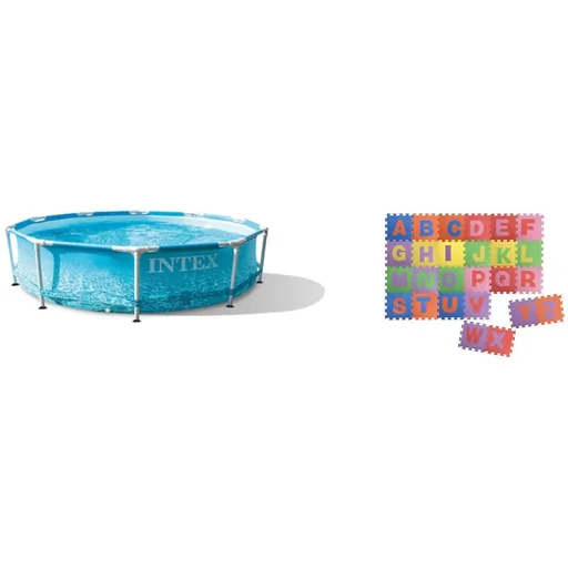 "Aufblasbares Schwimmbad mit Bodenpuzzle - 305x76 cm image"