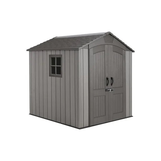 "Garten-/ Gerätehaus, Geräteschuppen „Stella“, Kunststoff, Anthrazit, 214 x 215 x 228 cm image"