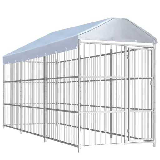 "Hundehütte außen mit Dach 450x150x200 cm image"