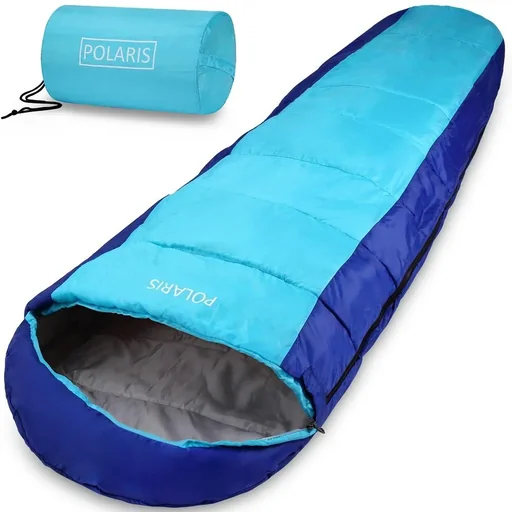 "Polaris Mumienschlafsack blau - 210x75cm bis zu -7°C image"