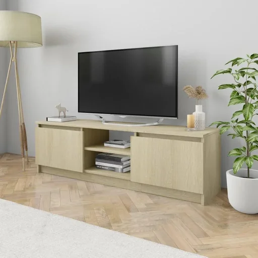 "TV-Schrank 120x30x35,5 cm Spanplatte Sonoma Eiche image"