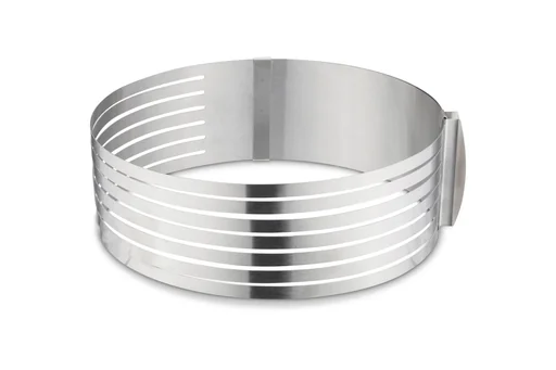 "Tortenringschneidhilfe aus Edelstahl, 24,5-30 cm image"