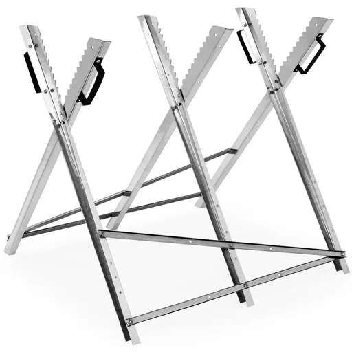 "Sägebock aus Holz Metall verzinkt 83x81x88cm image"