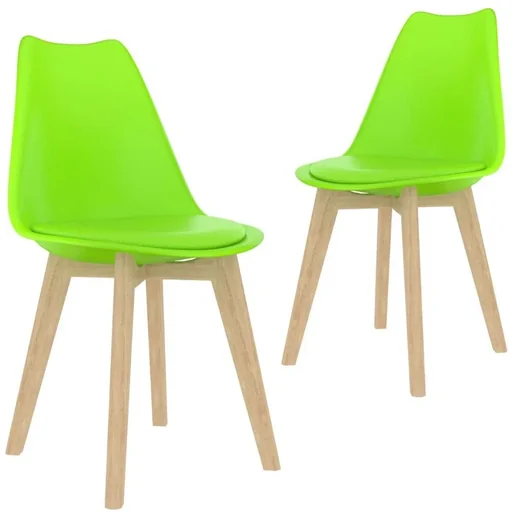 Esstischstühle 2tlg. Kunststoff grün