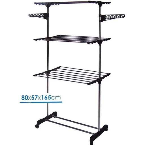 "Trockengestell-Turm - fahrbar und zusammenklappbar - 17 Meter Trockenlänge - Waschen & Bügeln & Trocknen image"