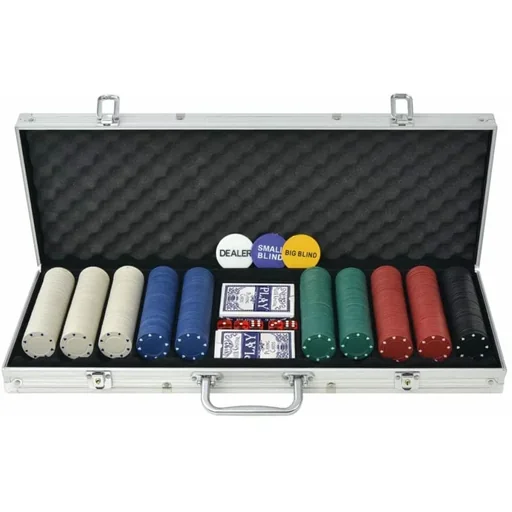 "Pokerset mit 500 Chips aus Aluminium image"
