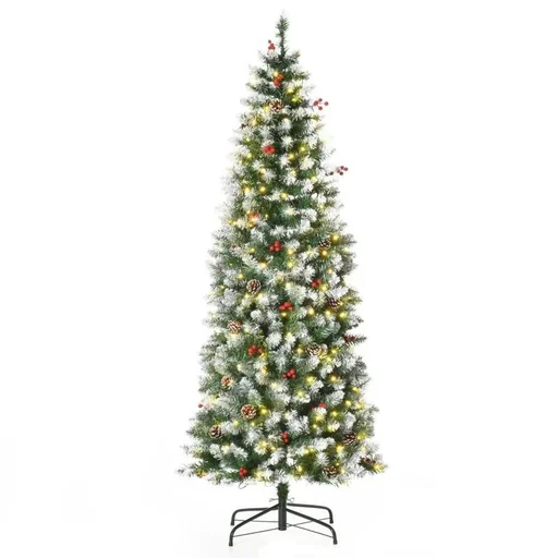 "Weihnachtsbaum 1,8 m Christbaum Tannenbaum mit 34 roten Beere image"