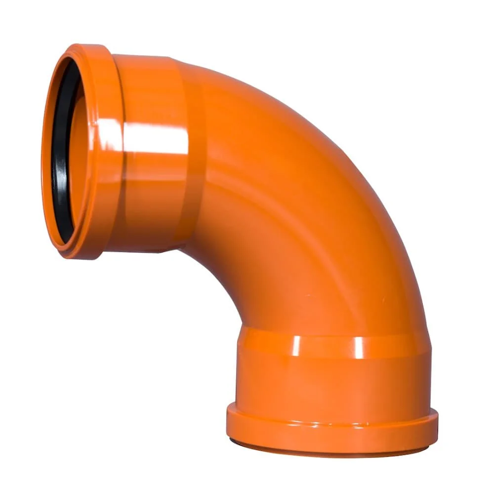 "KG Bogen DN 110 87 Grad, Abwasserrohrbogen 2m, Kanalrohr image"