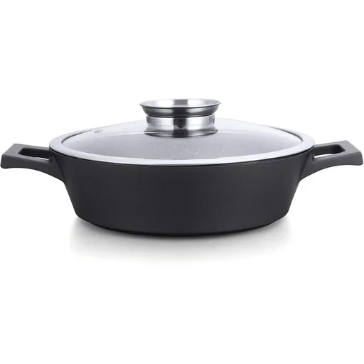 "Low Profile Topf / Kasserolle - mit Glasdeckel - und Aroma-Diffusor - 36 cm image"