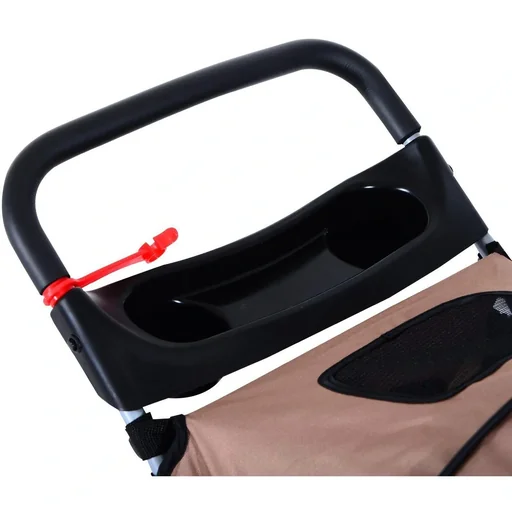 "Hundewagen Hundebuggy Pet Stroller Kaffeebraun image"