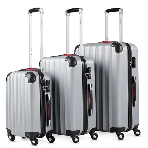 "Hartschalenkoffer-Satz - Grundlinie Silber M/L/XL image"
