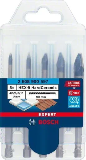 "HEX-9 HardCer Bohrer-Set 5tlg EXPERT image"