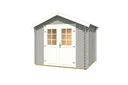 Gartenhaus 209 Gr.2, 288 x 284 x 254 cm hellgrau mit Doppeltür