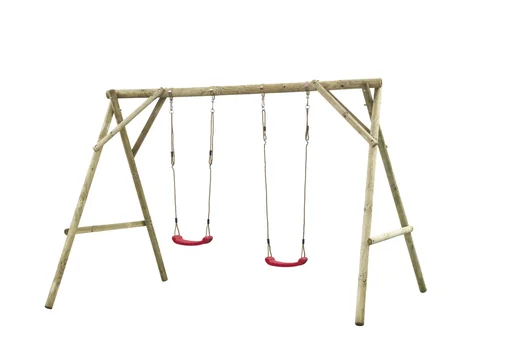 "Doppelschaukel Eline Rundholz image"