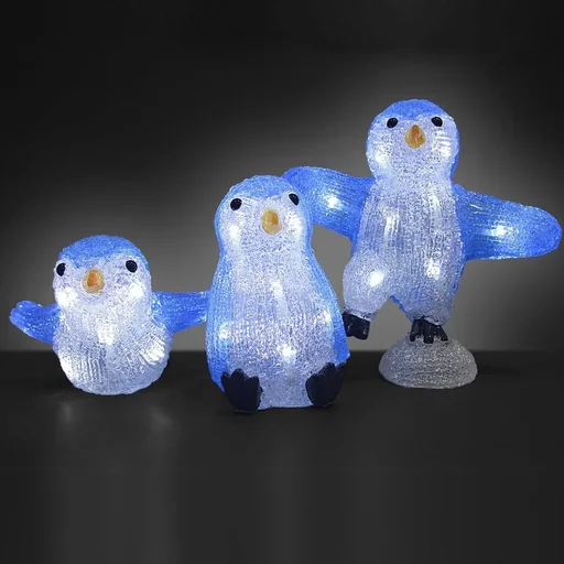 "LED-Acrylfiguren Weihnachten Pinguin Familie image"