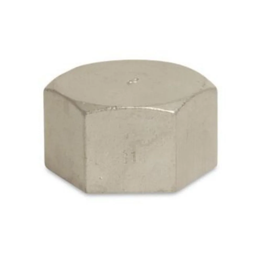 Edelstahl Kappe, Gewindefitting Edelstahl, Kappe 1/2 Zoll IG, V4A Fitting, 10 bar