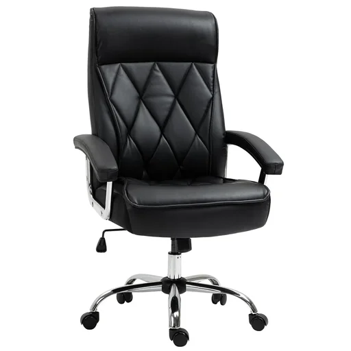 "Chefsessel Bürostuhl Schreibtischstuhl Drehstuhl ergonomisch mit Wippenfunktion höhenverstellbar Rautenmuster modern ele image"
