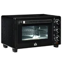 Minibackofen 21L mit 1 Drahtgestell und 1 Backblech 3 Kochmodi einstellbare Temperatur Ofen 1400W Metall Edelstahl