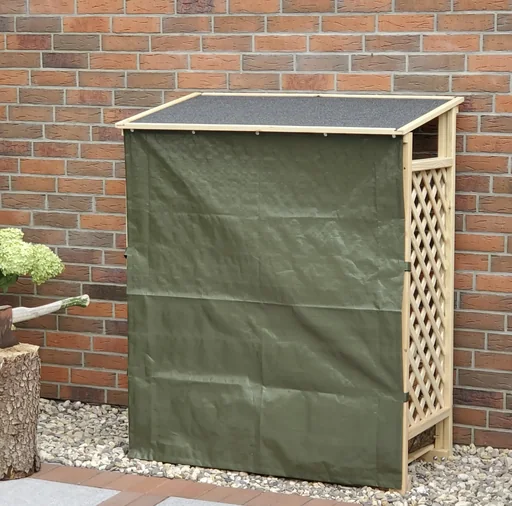 "Kaminholzregal "Speyer" natur mit Wetterschutz image"